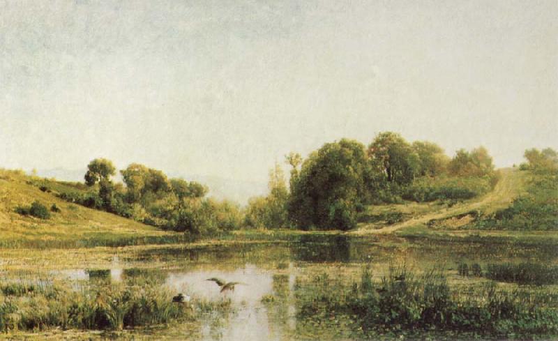 Charles Francois Daubigny Landscape at Gylieu